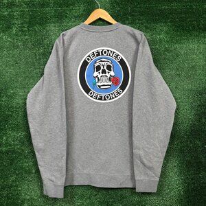 Deftones Skull Logo Nu Metal Band Crewneck Sweater Size Extra Large